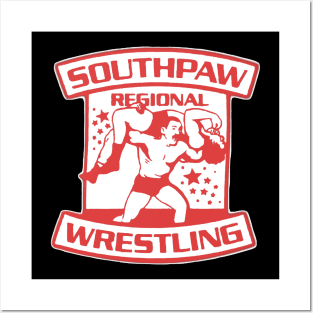 Southpaw Wrestling red Posters and Art